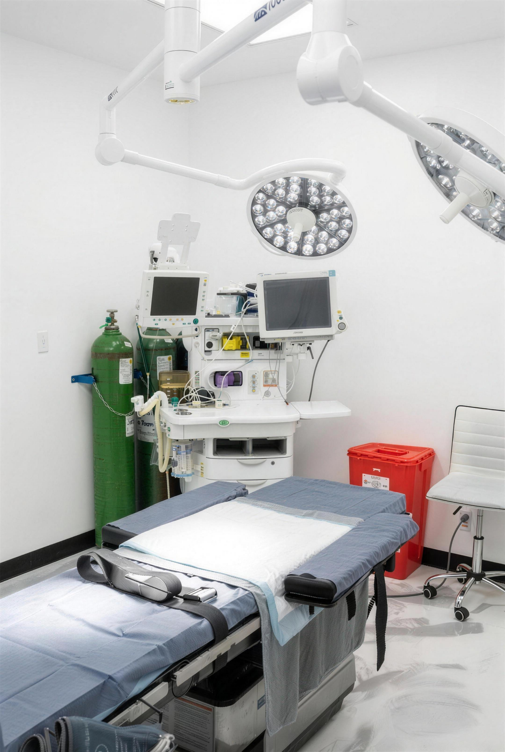 Operating room at Colores Cosmetic Surgery